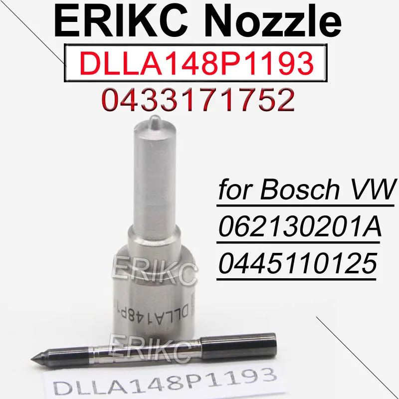 

DLLA148P1193 Common Rail Spare Parts Nozzle 0433171752 Fuel Injector Sprayer DLLA 148 P 1193 For Bosch VW 062130201A 0445110125