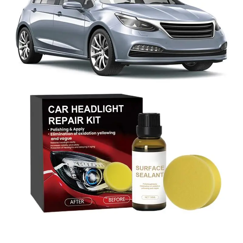 

30ml Car Headlight Repair Fluid Scratch-Resistant Auto Headlight Polishing Agent Renovation Liquid For Cars & SUVs Maintenance