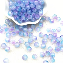 Vibrant Double-Color Acrylic Beads for Jewelry Crafting (50pcs, 8mm) (51)