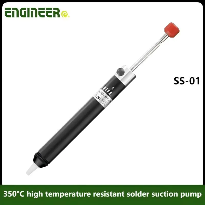 Mains utilisant la pompe à dessouder SS-03 sur un circuit électronique, efficacité garantie