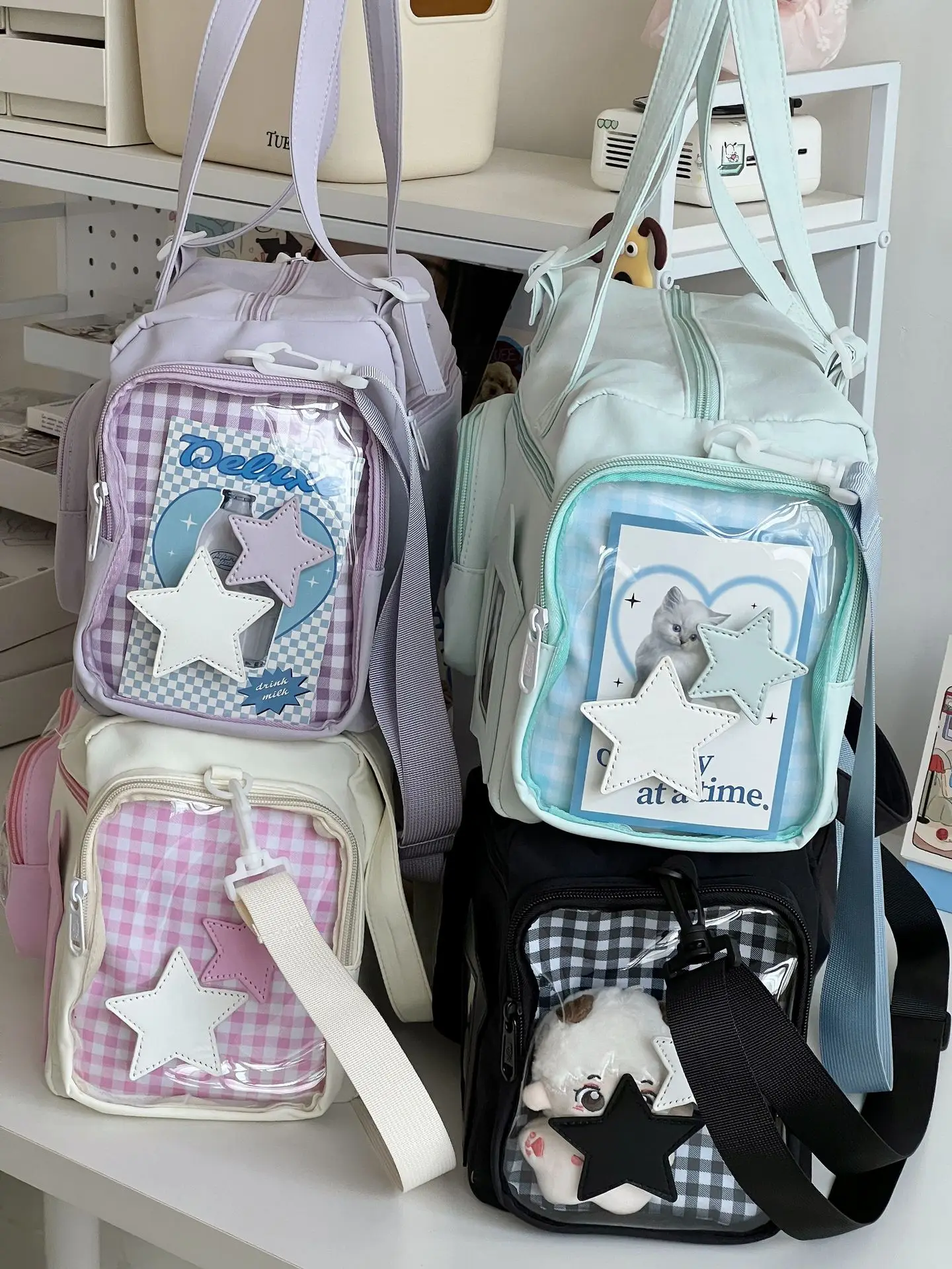Large Capacity Versatile Shoulder Bag For Women Kawaii Style_voghion.com