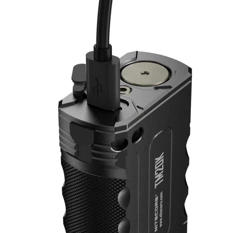NITECORE 전술 손전등, 20000 루멘, 19 x CREE XP-L2 LED, USB 충전식 내장 배터리, 서치라이트 스포트라이트, TM20K
