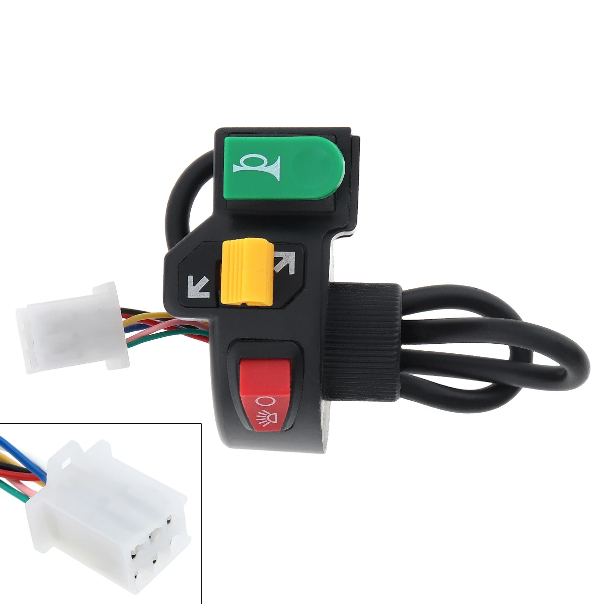 Motorcycle Electric Bike / Scooter Light Turn Signal &Horn Switch ON