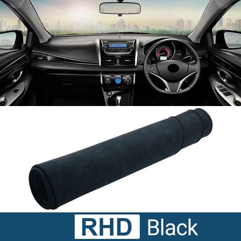 Cubierta de salpicadero de coche, alfombrilla antideslizante para Toyota Vios 2014, 2015, 2016, 2017, 2018, 2019, accesorios de almohadilla