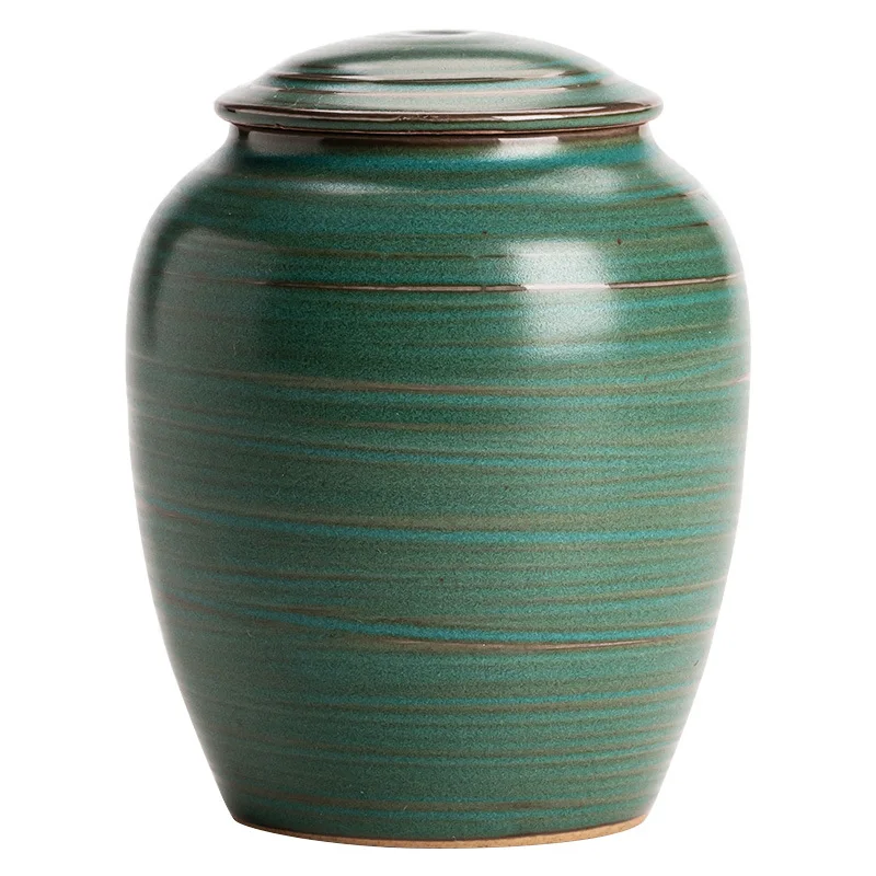 Personalized Pet Urn Mini Ceramic Urns Small Malachite Green Funeral Memorial Coffin My Favorite Pet