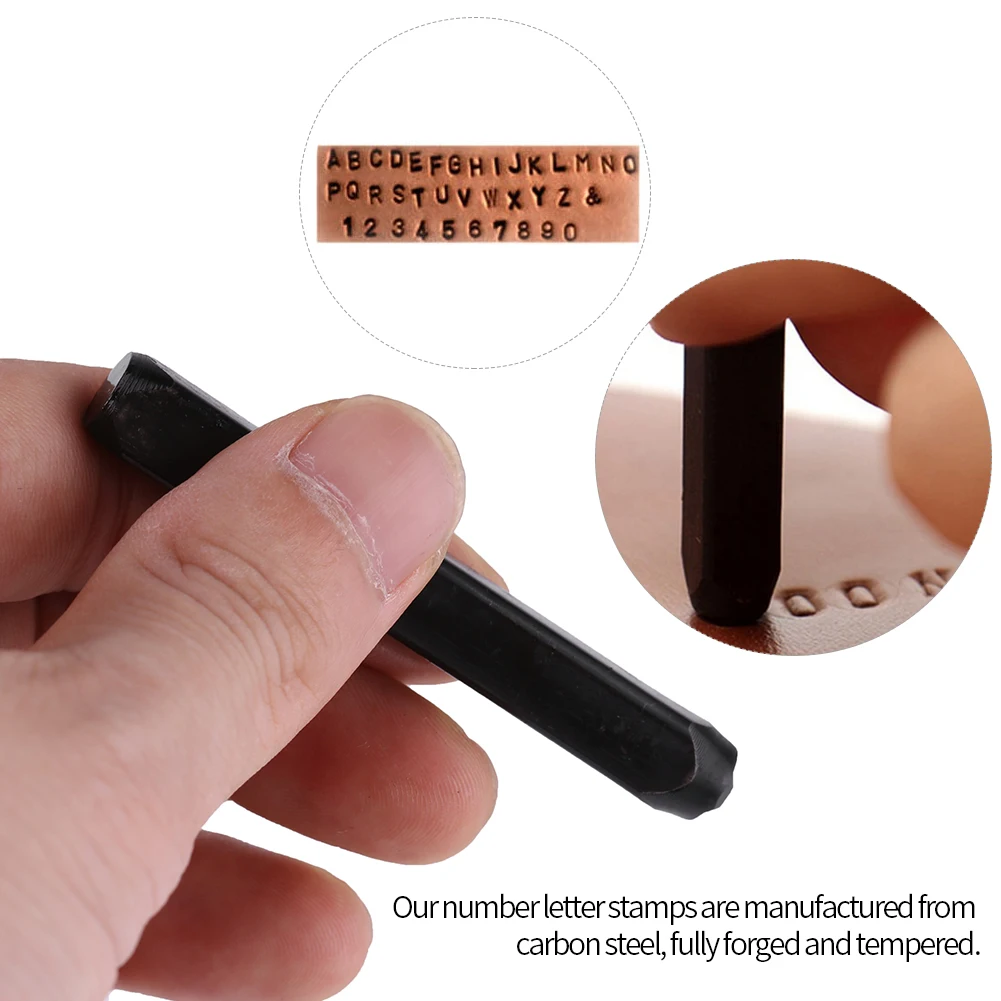 Steel Metal Stamping Tool Set Punch Perfect for Imprinting Metal Stamping kit for Imprinting and Arts and Crafts 36Pcs set carving printing tools metal stamping marker