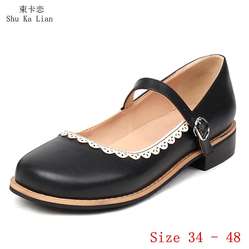 

Slip-On Women Oxfords Brogue Shoes Loafers Flats Woman Casual Flat Shoes Plus Size 34 - 48