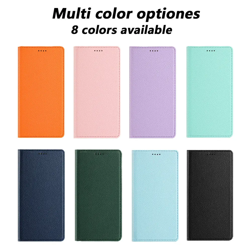 Luxury Magnetic Leather RFID Card Stand Phone Case, Flip Cover