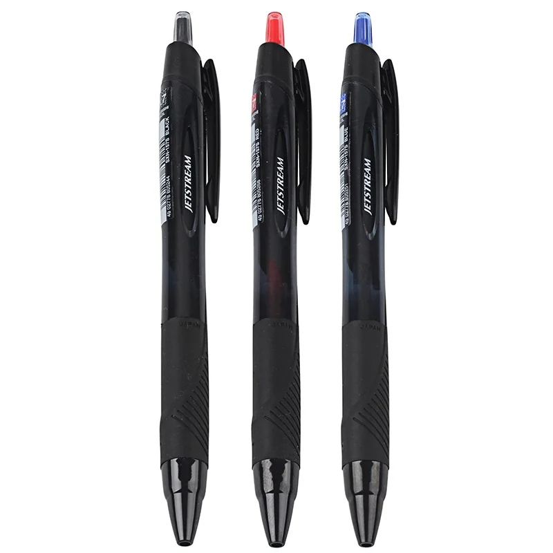 Penna gel con cappuccio Uni Ball Jetstream nera - tratto 0,45 mm