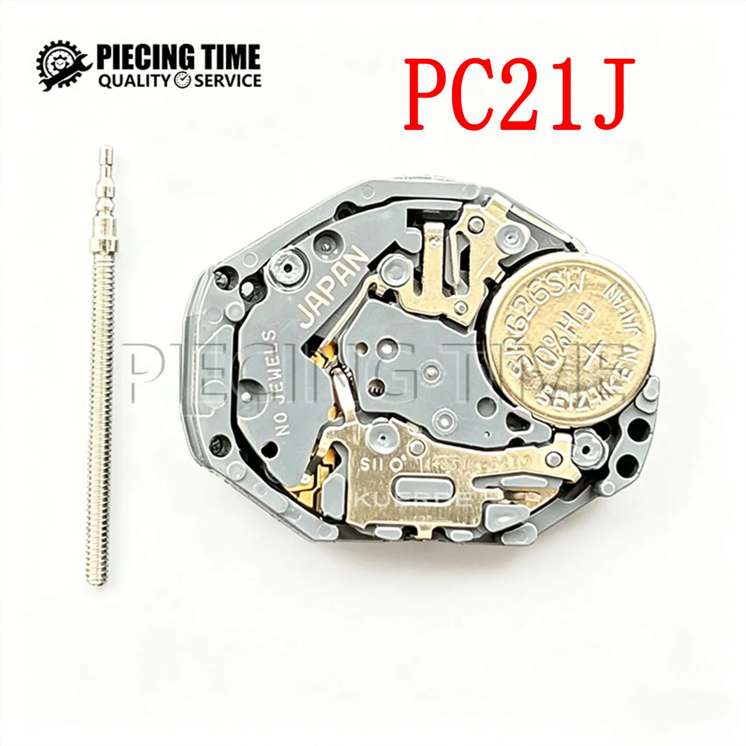 새로운 PC21J 쿼츠 무브먼트, PC21/PC21S 3핸드 시계 무브먼트 교체