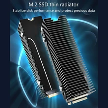  Dust-proof SSD Heatsink M2 NVME NGFF M.2 2280 SSD Cooler Aluminum Alloy Radiator Thermal Conductivity Silicone Pad Cooler 