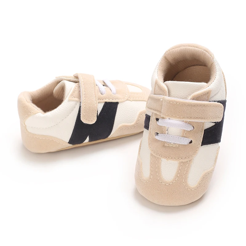 0-18 Months Baby Fashion Color Blocking Casual Sports Shoes Anti Slip Rubber Sole Walking Shoes 6