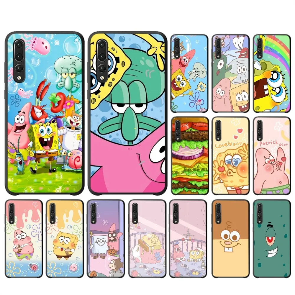 

Anime S-Sponge-bobs Phone Case For Huawei P 8 9 10 20 30 40 50 Pro Lite Psmart Honor 10 lite 70 Mate 20lite