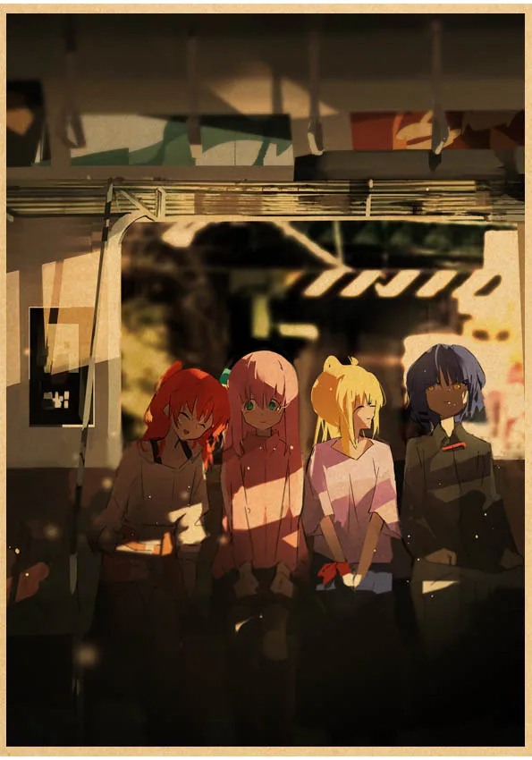 BOCCHI THE ROCK Anime Poster Çerçevesiz Yüksek Kalite Anime Duvar Poster Poster