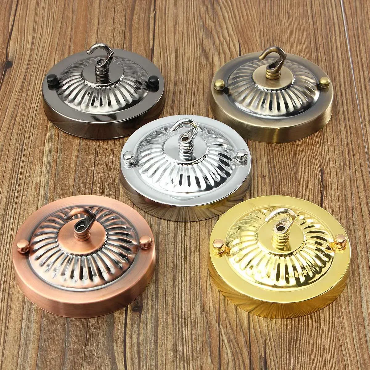 Lamp Base Hook 120mm Diameter Vintage Retro Antique Ceiling Rose Hook Plate Holder Light Bulb Fitting Chandelier Lamp Accessory antique   bronze outdoor ceiling light e27 flush mount lamp for outdoor pathway walkway balcony lighting