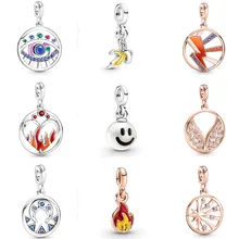 

Authentic 925 Sterling Silver Pand ME The Eye Moon Power Medallion Charm Bead Fit Pandorae Bracelet & Necklace Jewelry