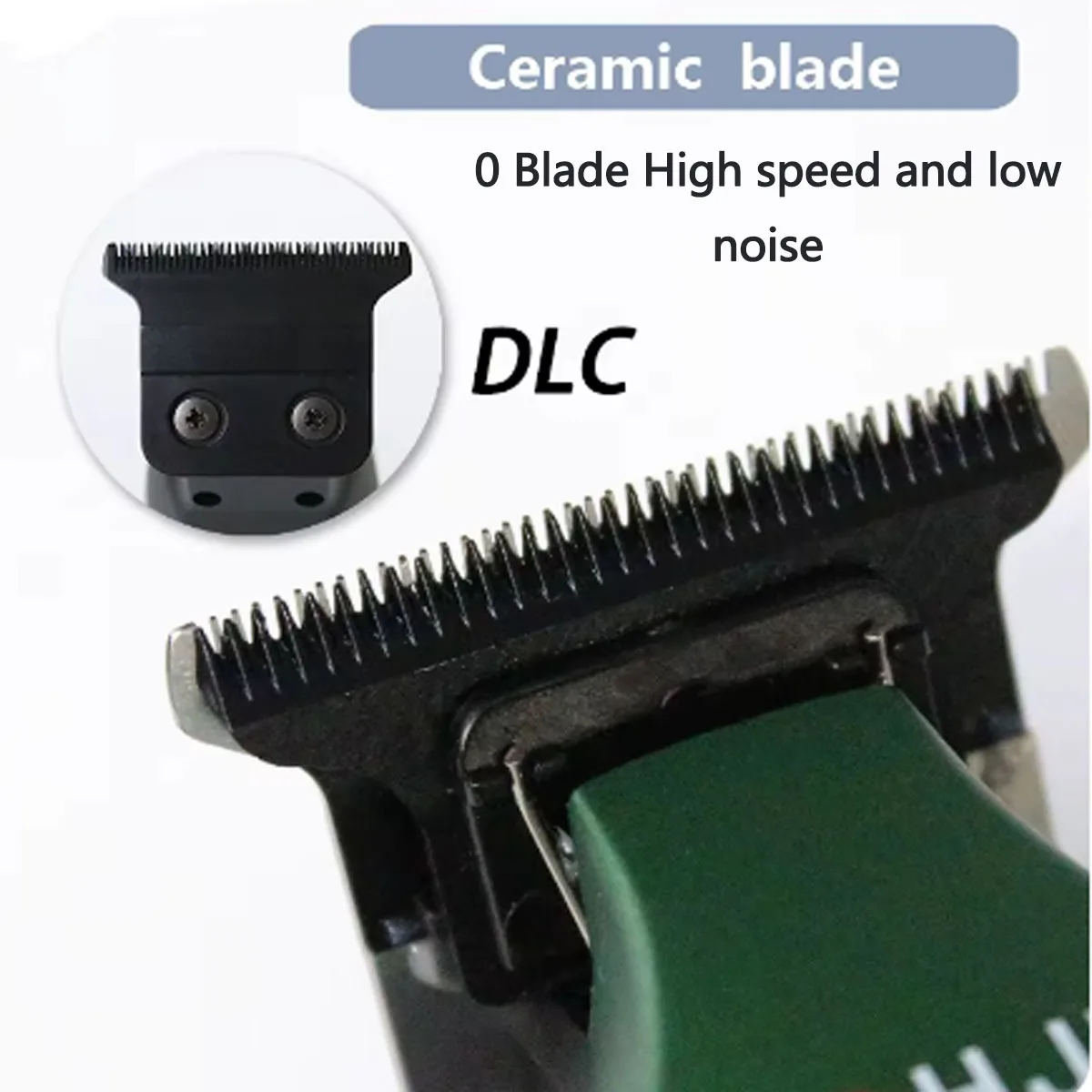 D10 7000RPM 3 Colors Professional Men's Hair Salon Hairdresser Sculpted Push Corner DLC Coating 0 Blades High Speed Low Noise 4