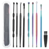 Ear Wax Remover Cleaning Kit Pickers Ear Pick Earwax Cleaner Curette Spoon Care Removal Tool for Baby Adults Ear Care Set 1