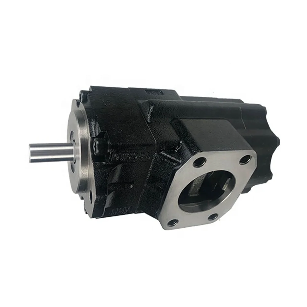 

T6CC Industrial Hydraulic Double Vane Pump High Pressure Oil Pump with Keyed shaft T6 Replacement DENISON Rotation:CW