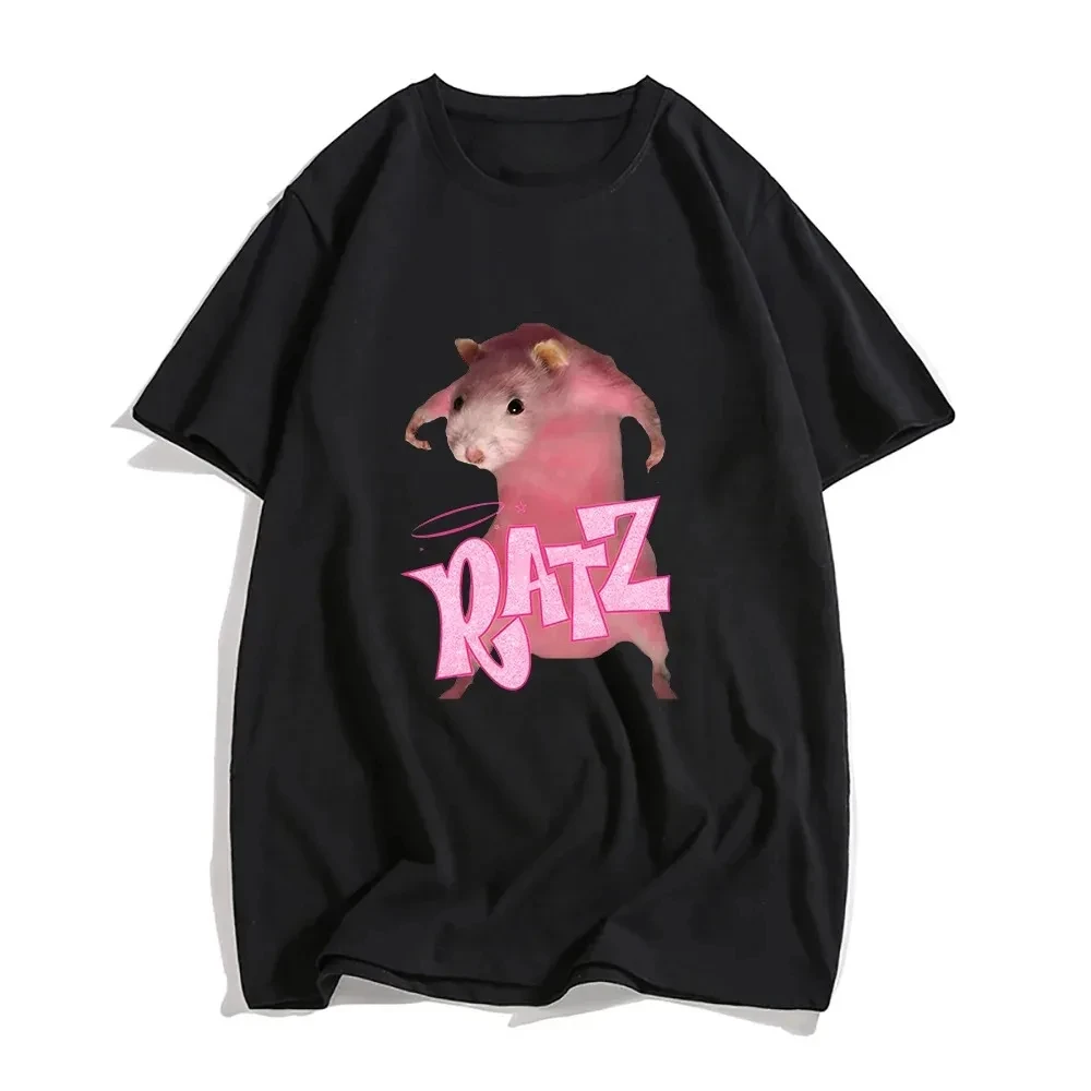 

Novelty Mouse cartoon print Kawaii cute casual Harajuku fashion Street wear summer men and women universal short-sleeved T-shirt