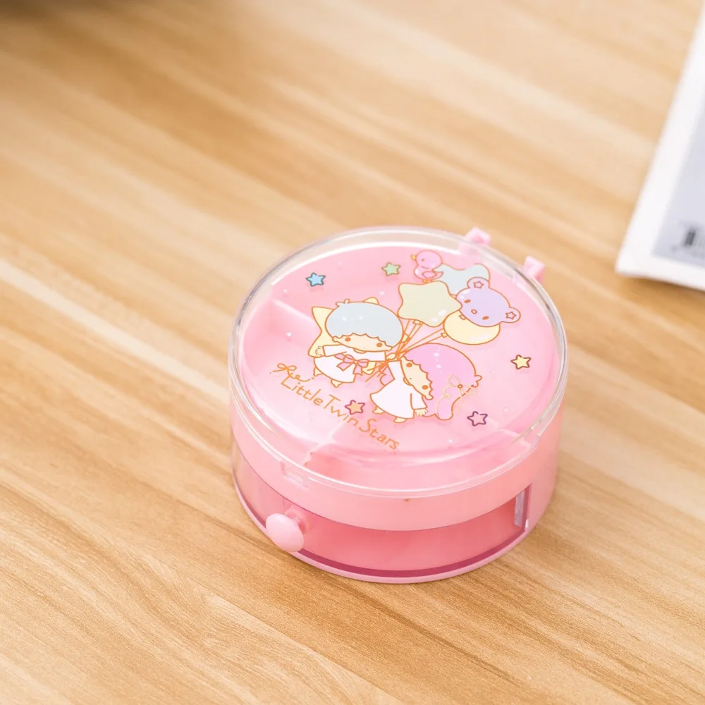 Ins Kawaii porte-stylo organisateur de bureau dessin animé mignon boîte de rangement de papeterie de bureau affichage de bureau Tube de rangement trousse à crayons douce  15