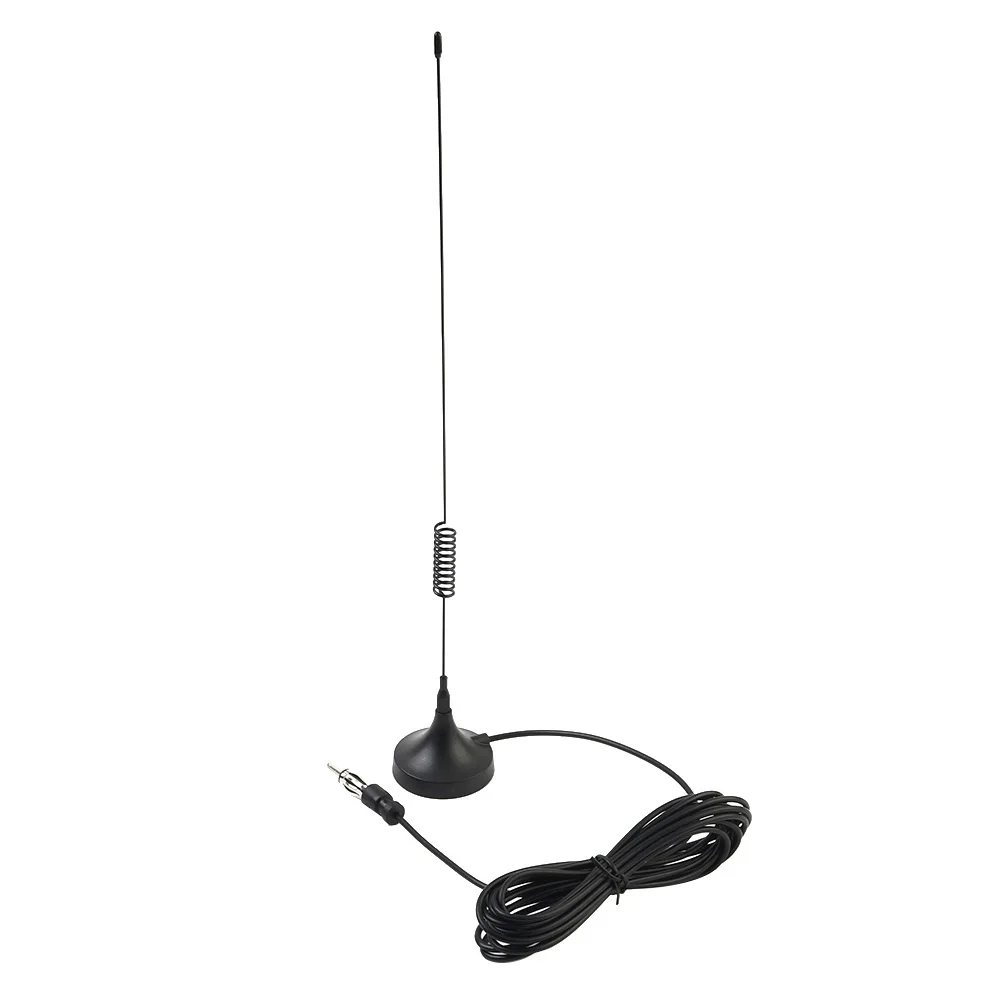 

Car FM Antenna, Signal Booster Aerial for Auto Stereo Radio, Dual Band 144/430Mhz, Easy to Install on Car Roof or Back, 4db Gain