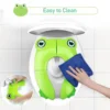 Toddlers Toilet Seat, Recyclable Potty Seat Cover for Travel Portable Folding Non Slip Silicone Pads Potty Training Seat 2