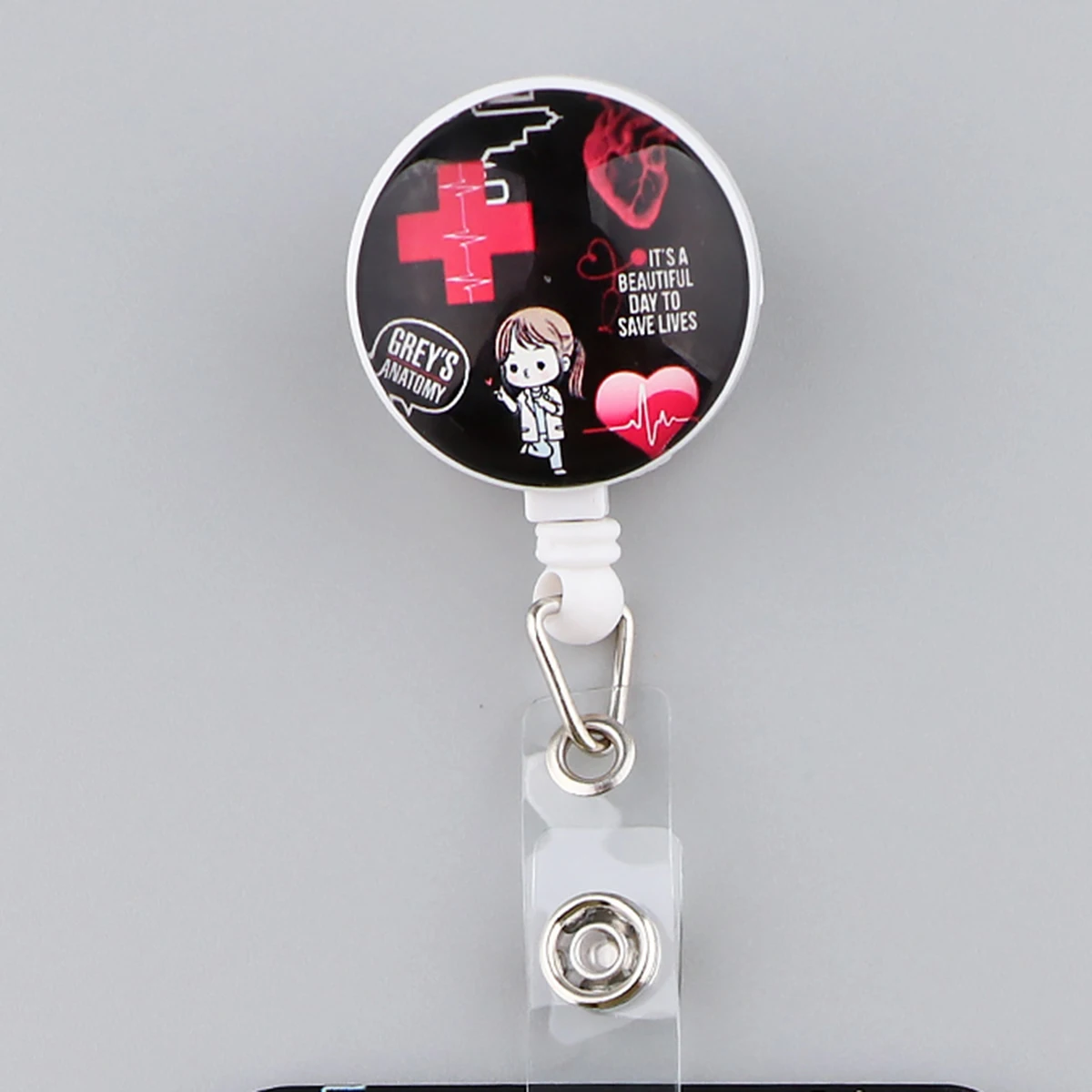 Nurseyardgrey's Anatomy Retractable Badge Reel - Nurse & Doctor