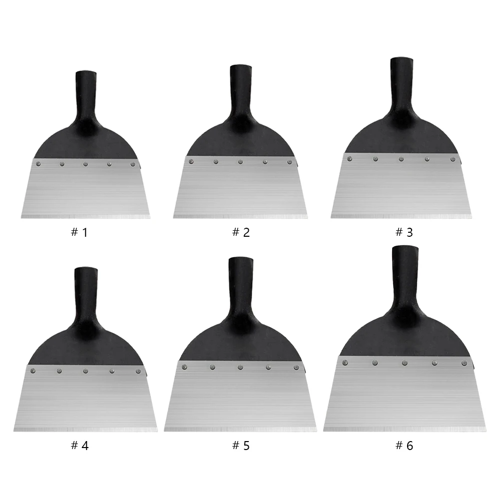 Steel Flat Shovel Multi-Functional Garden Scraper Shovel Rust Resistant Weed Cleaning Shovel for Gardening Weeding Transplanting 4