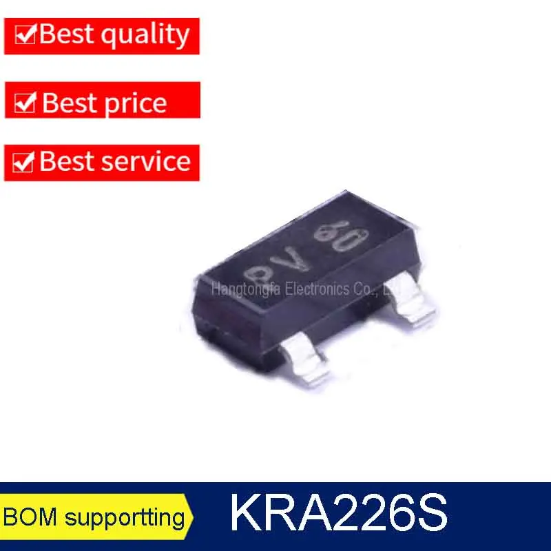 

KRA226S-RTK/P KRA226S маркировка PV SOT-23 PNP транзистор 50 в 800 мА