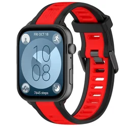 Cinturino Sportivo in Silicone Morbido a Due Toni - Bracciale Testurizzato e Confortevole
