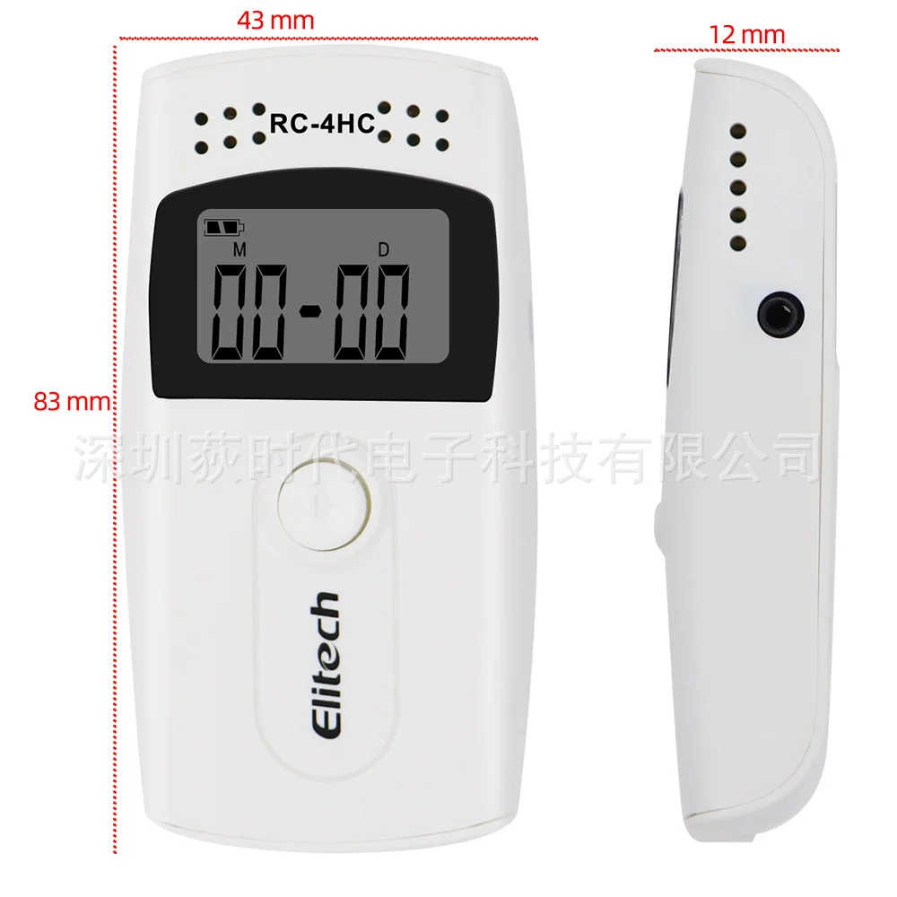 Enregistreur RC-4 USB connecté à un ordinateur portable, transférant les données de température pour analyse, parfait pour le modélisme.