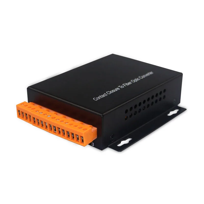 

8 ports dry contact closure to fiber optic TTL Optic Media Converter for Infrared Beam Detector Intruder A-l-a-r-m System