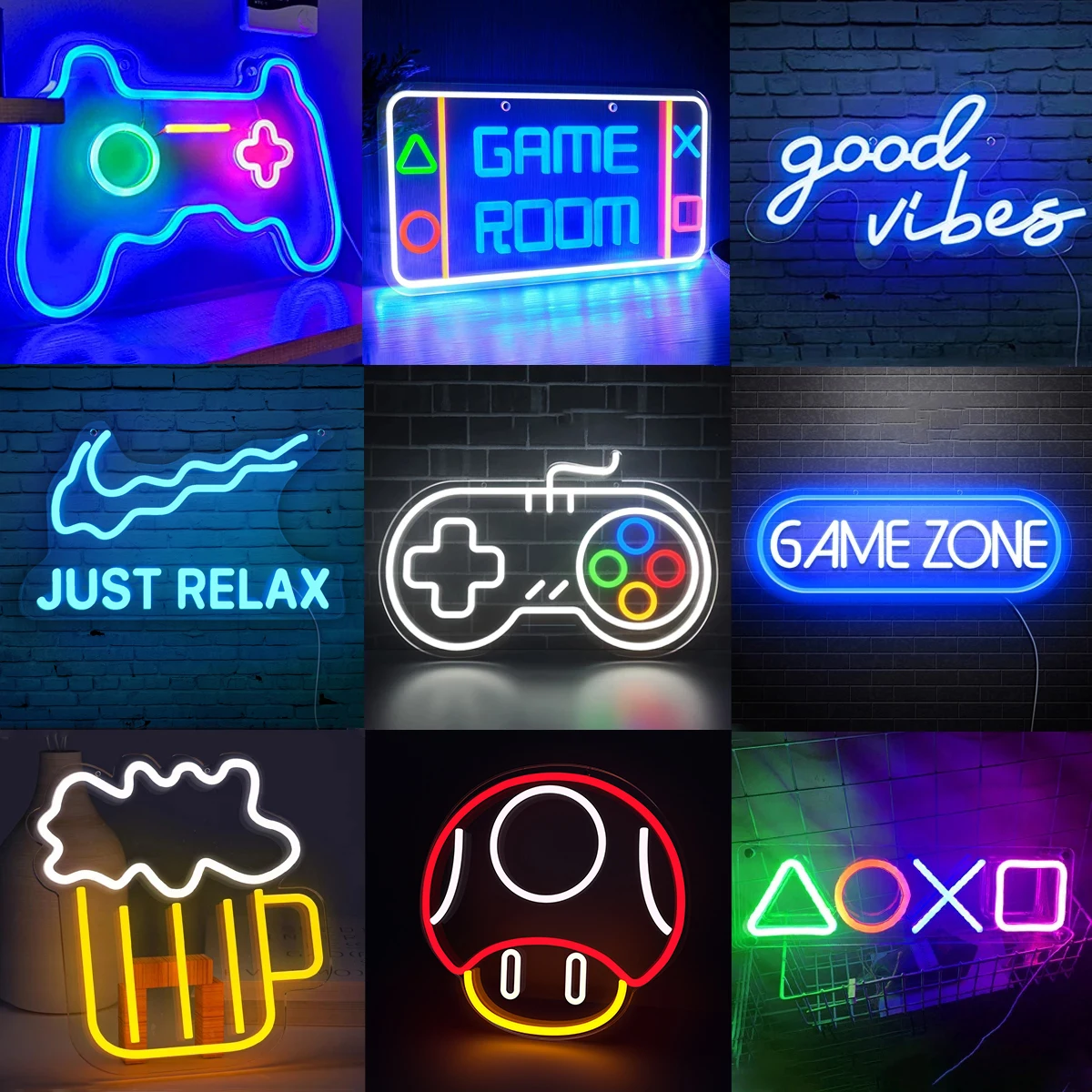 Customize and get this Abstract Neon Gaming Zone  Banner