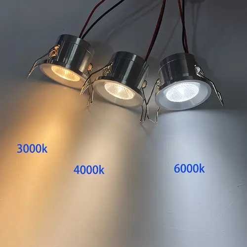 Mini Down Light LED 12V 1W Embedded Small Spotlight Ceiling Kitchen Bathroom Built-in Led Light Lamp Silver, White, Black Shell - Image 3