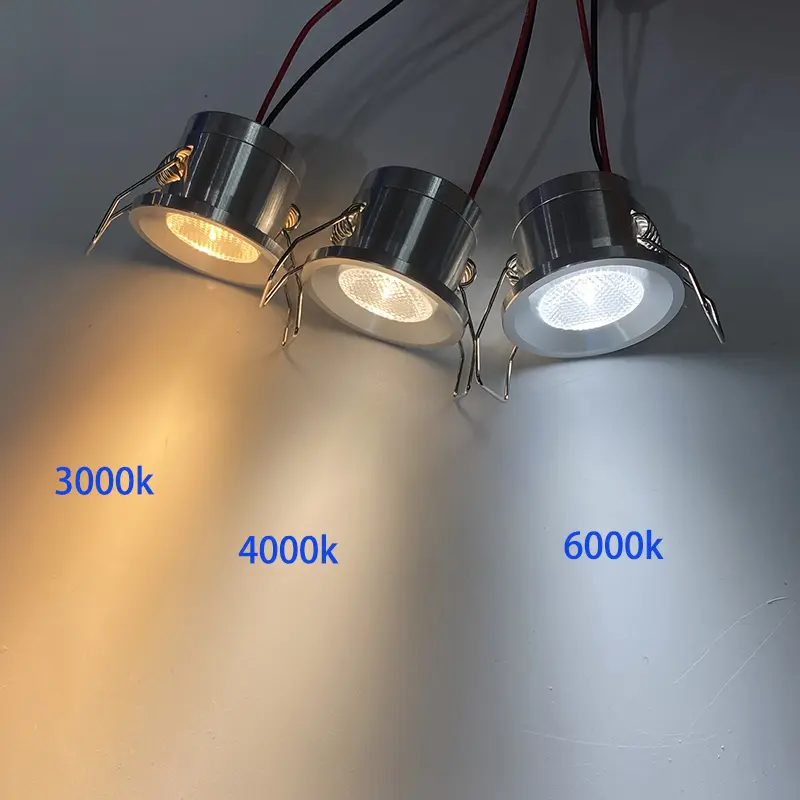 Mini Down Light LED 12V 1W Embedded Small Spotlight Ceiling Kitchen Bathroom Built-in Led Light Lamp Silver, White, Black Shell - Image 3