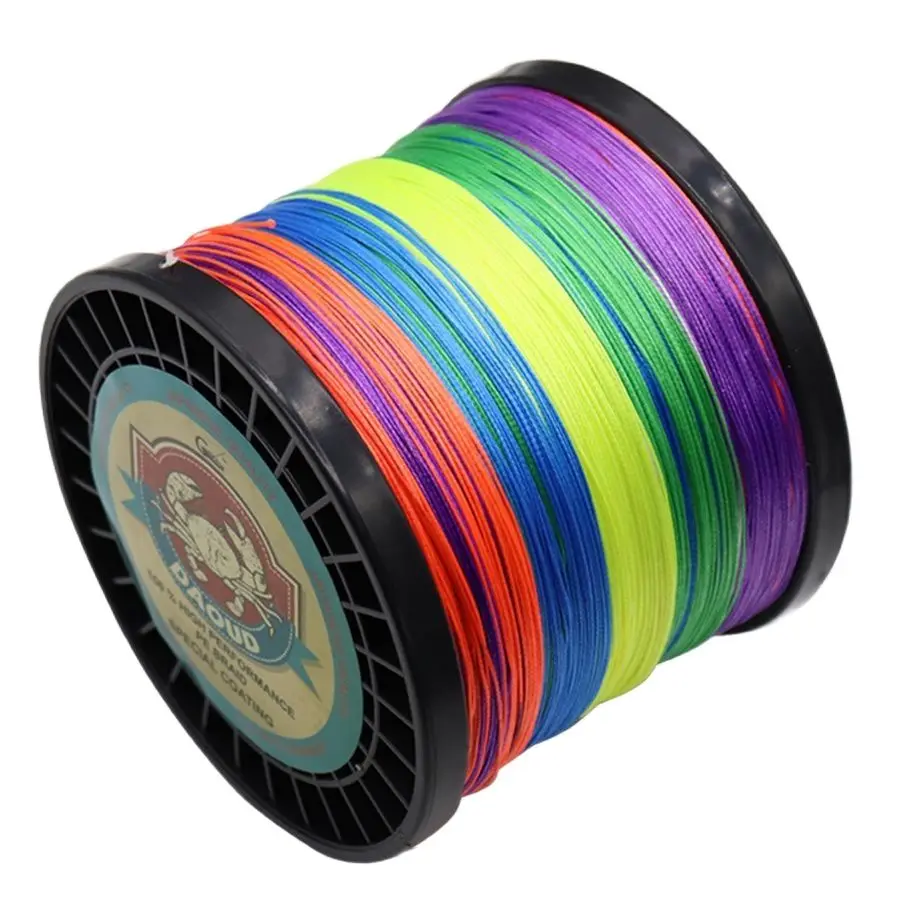 

9 Strands PE Braided Wire 150M 300M 500M 1000M 1500M Multifilament Multicolor Fishing Line 20LB-200LB