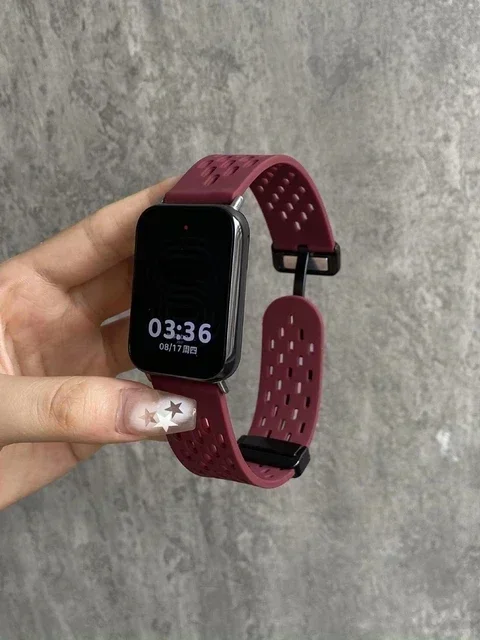 Breathable Silicone Strap with Magnetic Buckle - Sport Band Correa 20/22mm