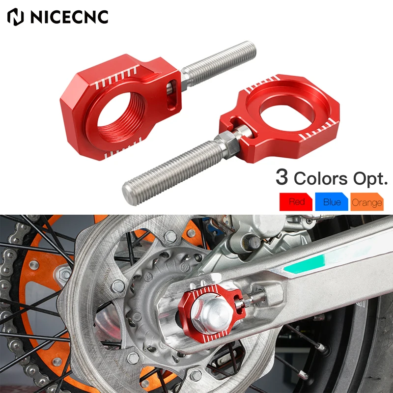 

NICECNC Rear Axle Block Chain Adjuster For GasGas EC 125-300 ECF 250-450 2021-2022 For KTM EXC EXCF XCW XCFW Husqvarna TE FE