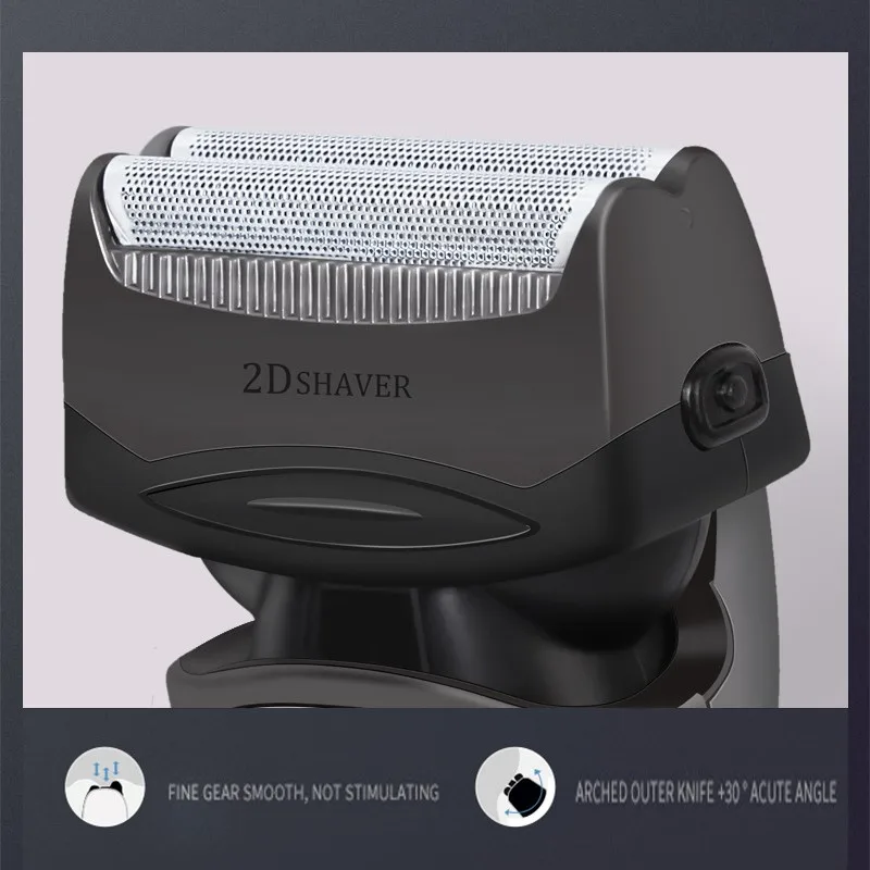 Kemei Original km-8009 Men's Electric Foil Shaver with 2 Spare Shaver Heads Rechargeable Cordless Shaver 2