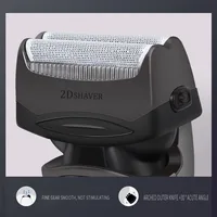 Kemei Original km-8009 Men's Electric Foil Shaver with 2 Spare Shaver Heads Rechargeable Cordless Shaver 2