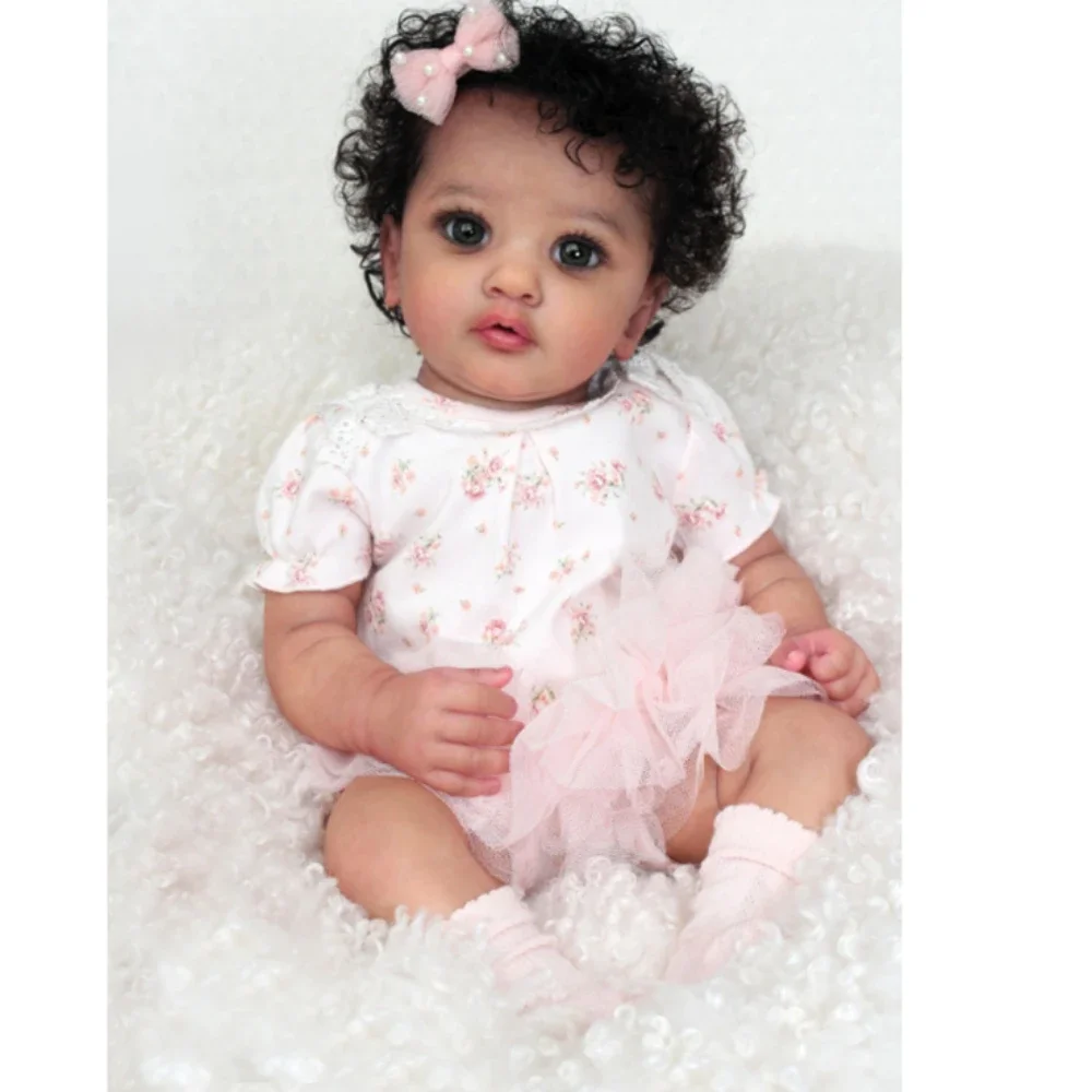 55Cm Bebe Reborn Doll Ayana Già Dipinto Bambole Realistiche 3D Pelle Dipinta Con Vene Visibili Museneca Bebe Alive Reborn Toys