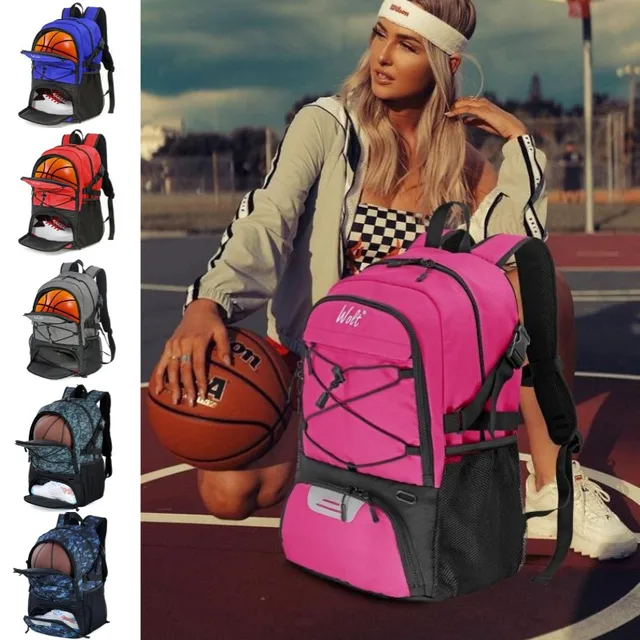 대용량 농구 배낭 여행 스포츠 컴퓨터 가방, 스포츠 훈련 어깨 배낭 학생 책가방, 남녀