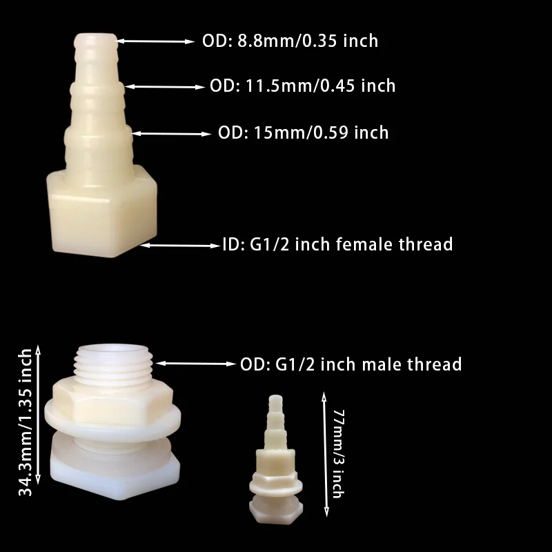 Plastic Poultry Water Tank Connectors 3