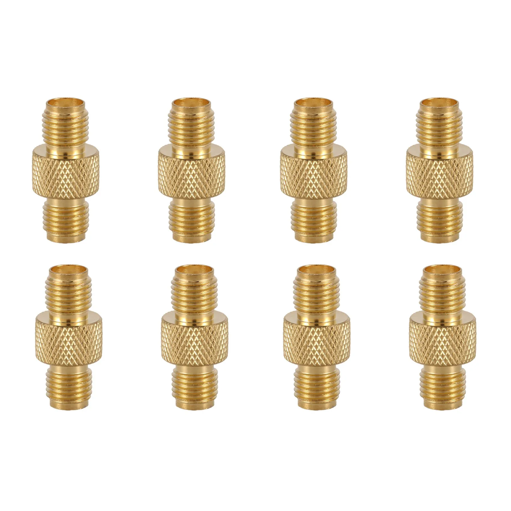 

4X SMA Female to Female Barrel Adapter RF Coax Connector Straight,Gold