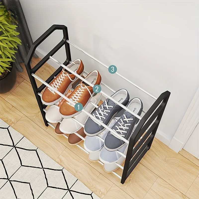 4 Floor Assembly Creative Home Shoe Rack Dormitory Door Storage Rack Storage Shoe Cabinet Components Home Supplies Bathroom 6