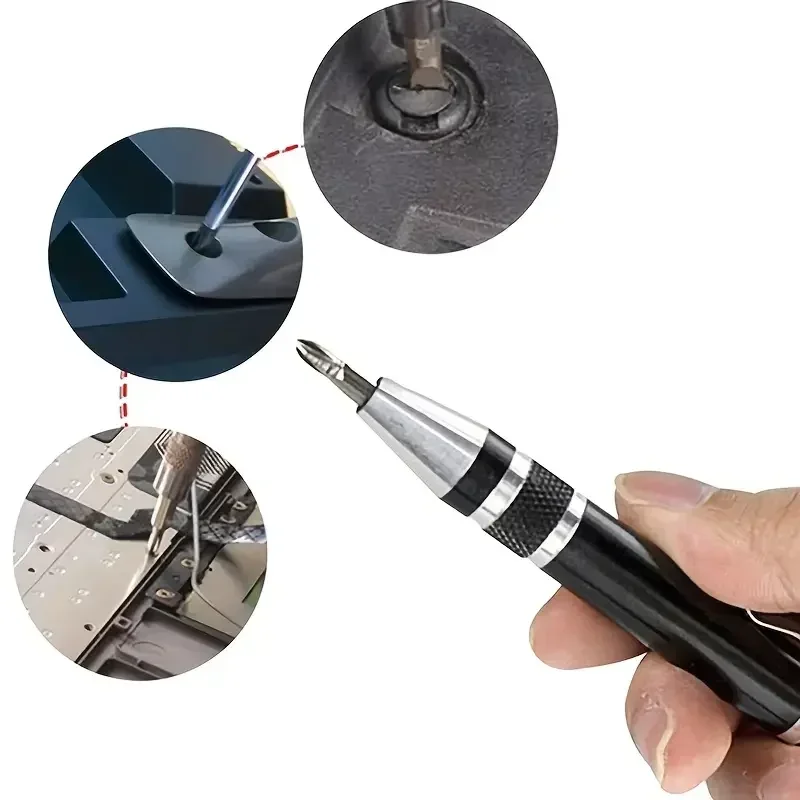 8-in-1 Aluminum Alloy Screwdriver Pen - Changeable Bits For Easy Repairs & Disassembly