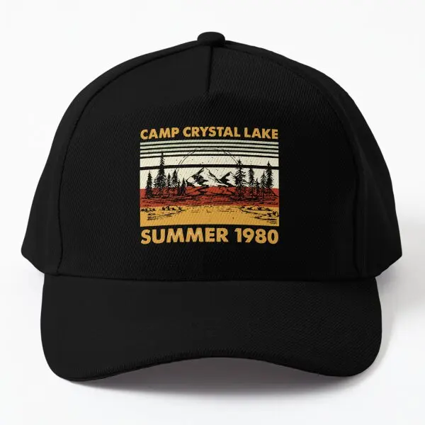 

Camp Crystal Lake Baseball Cap Hat Hip Hop Sun Printed Bonnet Outdoor Spring Fish Summer Sport Black Solid Color Czapka Mens