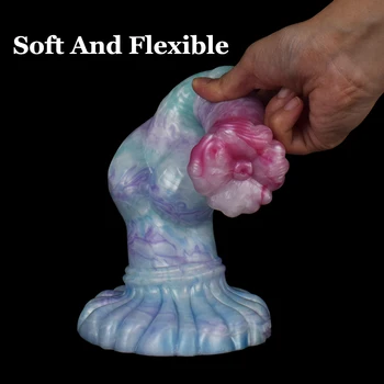 25.3CM Huge Dildo with Suction Cup Monster Dildo Realistic Penis Female Fast Orgasm Masturbator Big Dick Adult Sex Toys Buttplug 4