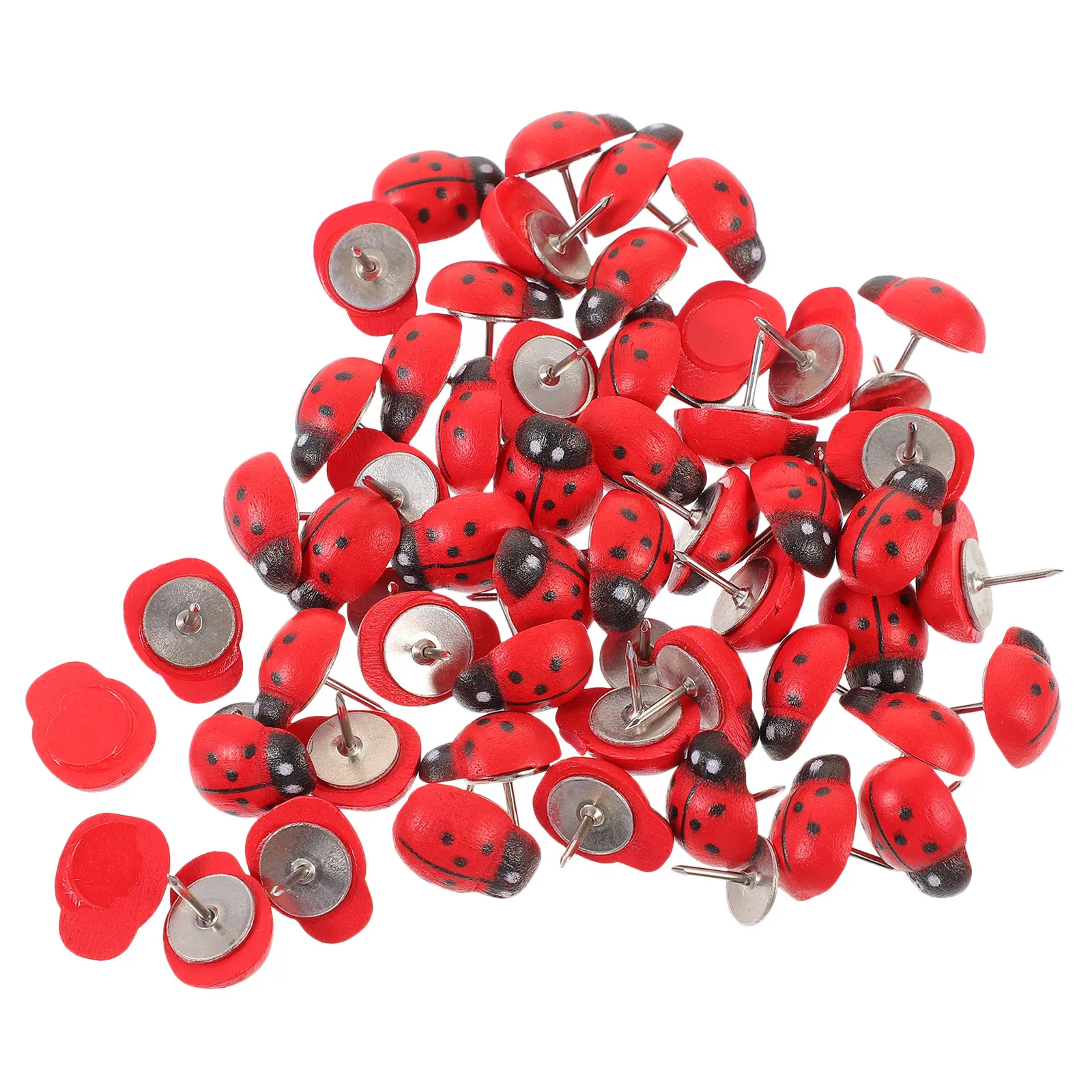 50Pcs 동물 모양 엄지 못 다기능 섬세한 푸시 핀 게시판용 지도 마커 홈 오피스 데스크 액세서리